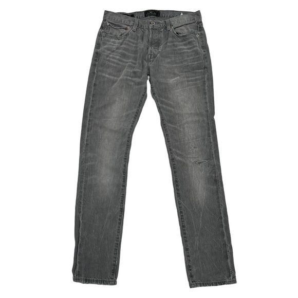 Lucky Brand Perth Gray 1 Authentic Skinny Button Fly Jeans Size 30 x 32 Men's - Picture 1 of 10